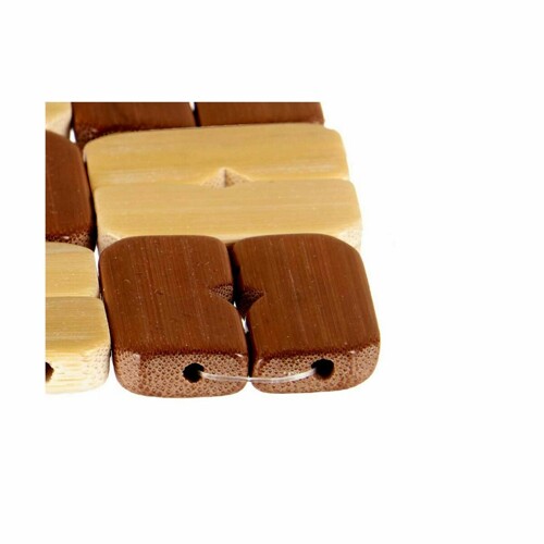 Podmetač set Kvadratno Bambus Smeđa 13 x 2 x 13 cm (24 kom.) - NOVO