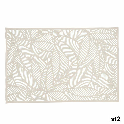 Podmetač Quid Habitat Listovi Bež 30 x 45 cm (Pack 12x) - NOVO