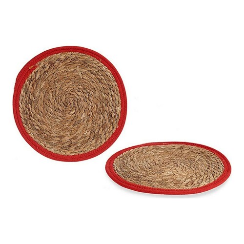 Podmetač Crvena Smeđa 35 x 1 x 35 cm Prirodno (Ø 35 cm) - NOVO
