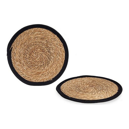 Podmetač Crna Smeđa 35 x 1 x 35 cm Prirodno (Ø 35 cm) - NOVO