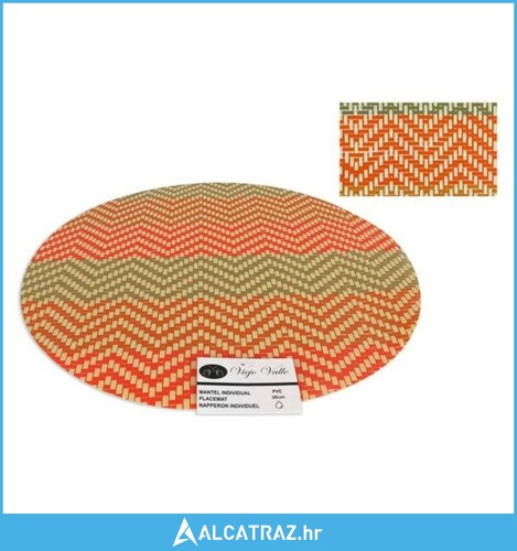 Podmetač Viejo Valle PVC Okruglo Crvena Oranžna 38 cm - NOVO