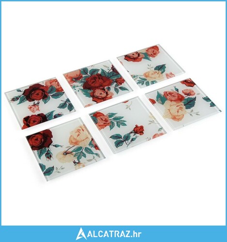 Podmetači za čaše Versa (4 x 10,5 x 10,5 cm) (6 Dijelovi) - NOVO