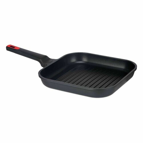 Rebrasta tava za pečenje 28 x 28 cm Aluminij (6 kom.) - NOVO