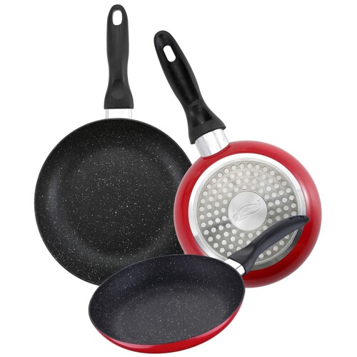 Set tava San Ignacio Crvena 3 Dijelovi Aluminij - NOVO
