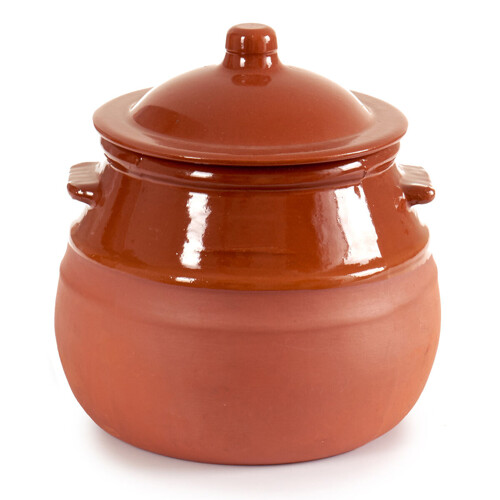 Lonac s Poklopcem Kuhana glina 2 L 19 x 20,5 x 18 cm (4 kom.) - NOVO