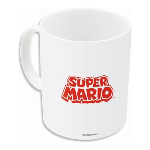 Velika Šalica Super Mario Bijela Keramika Crvena (350 ml) - NOVO