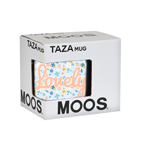 Velika Šalica Moos Lovely Keramika Svetlo Plava (350 ml) - NOVO