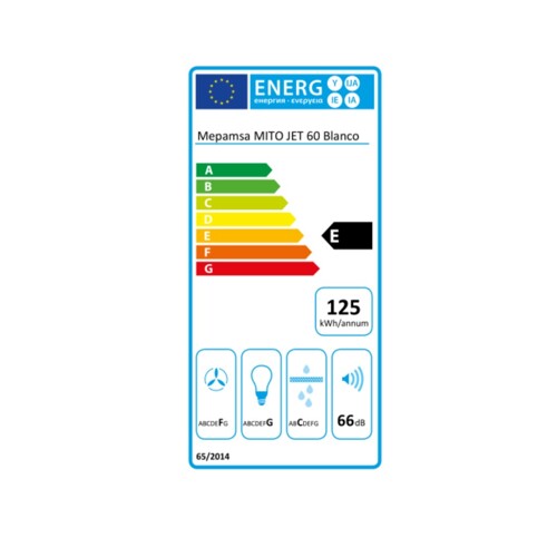 Konvencionalna Napa Mepamsa MITOJET 60 cm 490 m3/h 66 dB 140W A - NOVO