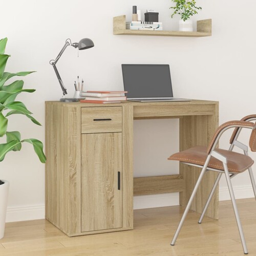 vidaXL Radni stol boja hrasta sonome 100x49x75 cm konstruirano drvo