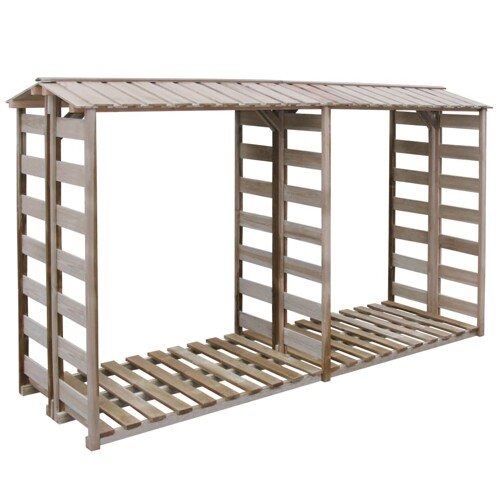 vidaXL Spremište za drva 300 x 90 x 176 cm od impregnirane borovine