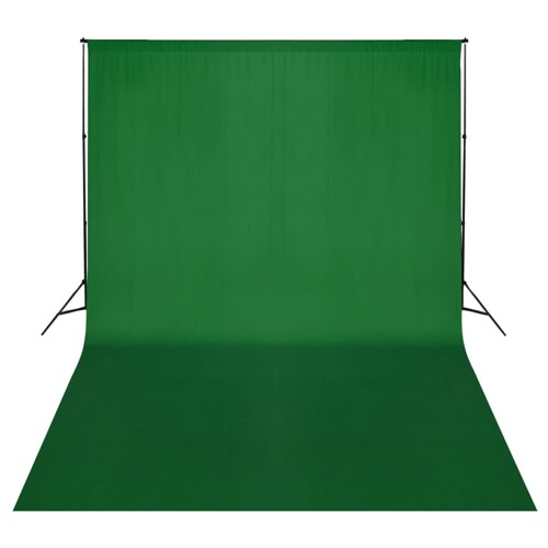vidaXL Pozadinski sustav s potporom 500 x 300 cm zeleni