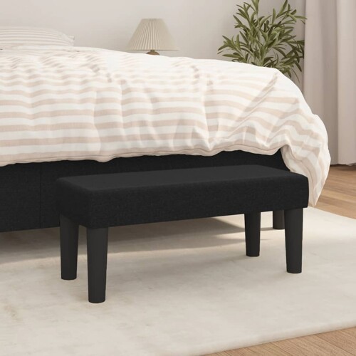 vidaXL Klupa crna 70 x 30 x 30 cm od tkanine