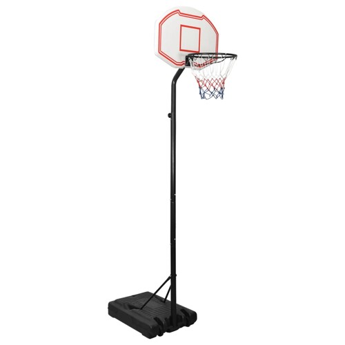 vidaXL Košarkaški stalak bijeli 282 - 352 cm od polietilena