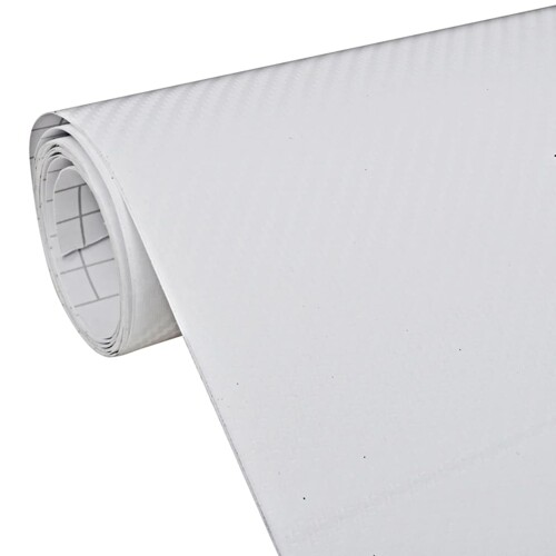 vidaXL Folije za automobil 2 kom 3D bijele 100 x 150 cm
