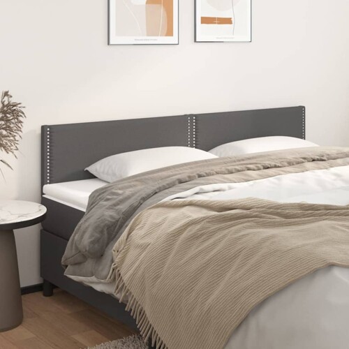 vidaXL Uzglavlja 2 kom siva 100x5x78/88 cm od umjetne kože