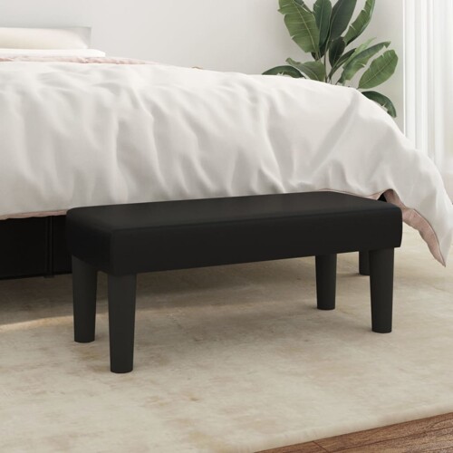 vidaXL Klupa crna 70 x 30 x 30 cm od umjetne kože
