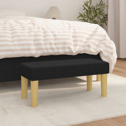 vidaXL Klupa crna 70 x 30 x 30 cm od tkanine