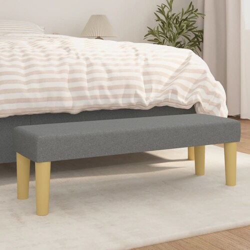 vidaXL Klupa tamnosivi 100x30x30 cm od tkanine