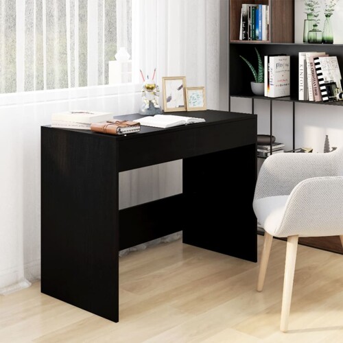 vidaXL Radni stol crni 101 x 50 x 76,5 cm od konstruiranog drva