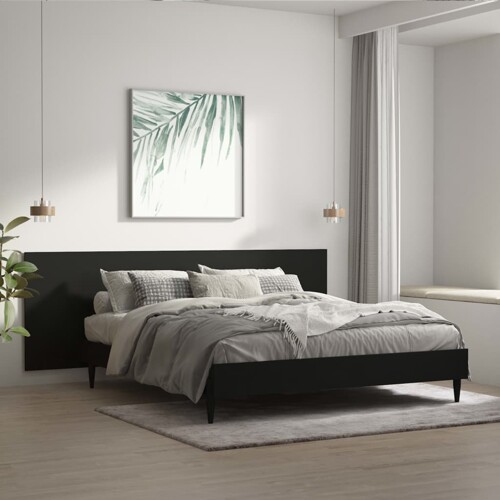 vidaXL Uzglavlje za krevet crno 240x1,5x80 cm od konstruiranog drva