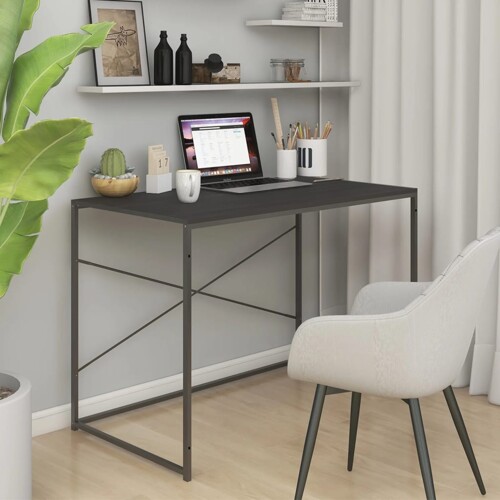 vidaXL Stol za računalo crni 110 x 60 x 70 cm konstruirano drvo