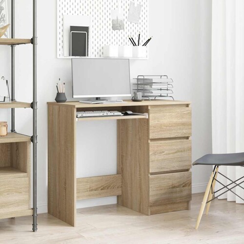 vidaXL Radni stol boja hrasta sonome 90 x 45 x 76 cm konstruirano drvo