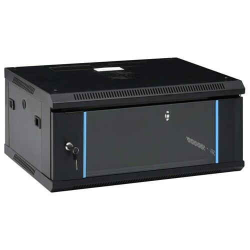 vidaXL Zidni komunikacijski ormar 4U 19 \\" IP20 600 x 450 x 285 mm