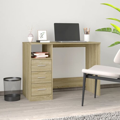 vidaXL Radni stol boja sonome hrasta 102x50x76 cm konstruirano drvo