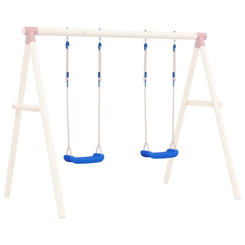 vidaXL Sjedala za ljuljačke s užadi 2 kom plava 37 x 15 cm polietilen