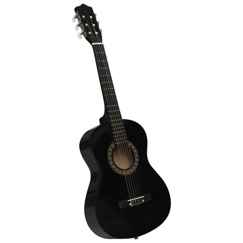 vidaXL Klasična gitara za početnike i djecu crna 1/2 34\\"
