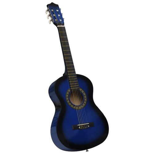 vidaXL Klasična gitara za početnike i djecu plava 1/2 34\\"