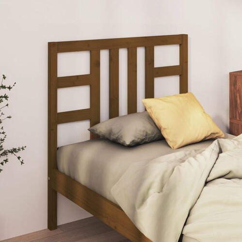 vidaXL Uzglavlje za krevet boja meda 81 x 4 x 100 cm masivna borovina