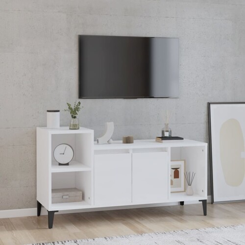 vidaXL TV ormarić sjajni bijeli 100 x 35 x 55 cm od konstruiranog drva