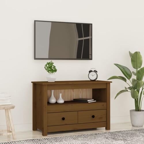 vidaXL TV ormarić boja meda 79 x 35 x 52 cm od masivne borovine