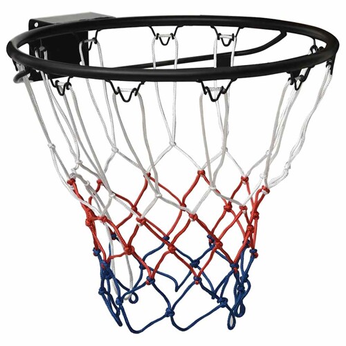 vidaXL Košarkaški obruč crni 45 cm čelični