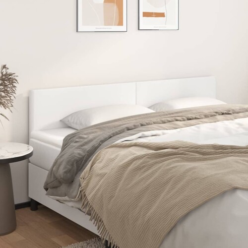 vidaXL Uzglavlja 2 kom bijela 100x5x78/88 cm od umjetne kože