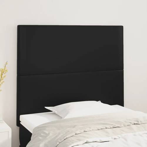 vidaXL Uzglavlja 2 kom crna 90x5x78/88 cm od umjetne kože