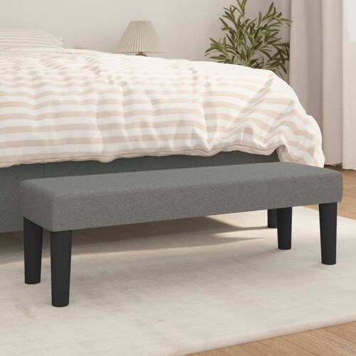 vidaXL Klupa tamnosivi 100x30x30 cm od tkanine