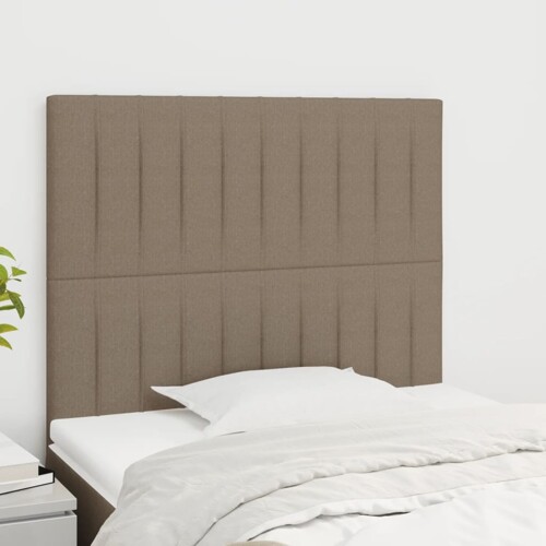 vidaXL Uzglavlja 2 kom smeđesiva 100x5x78/88 cm od tkanine