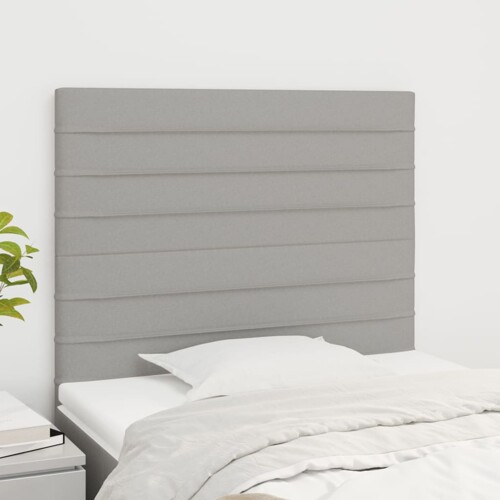 vidaXL Uzglavlja 2 kom svjetlosiva 90x5x78/88 cm od tkanine
