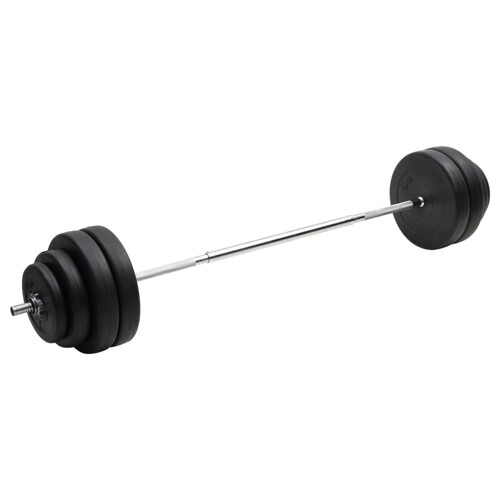vidaXL Dvoručni uteg s pločama 60 kg