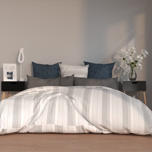 vidaXL Noćni ormarići 2 kom sjajni crni 40x40x56 cm konstruirano drvo