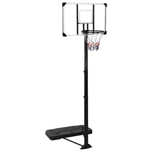 vidaXL Košarkaški stalak prozirni 256 - 361 cm polikarbonantni