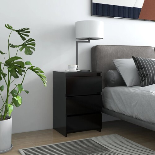 vidaXL Noćni ormarići 2 kom crni 40 x 35 x 62,5 cm konstruirano drvo