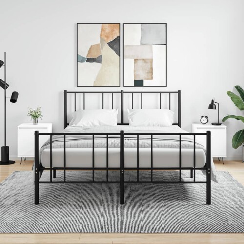 vidaXL Noćni ormarići 2 kom bijeli 40 x 30 x 50 cm konstruirano drvo