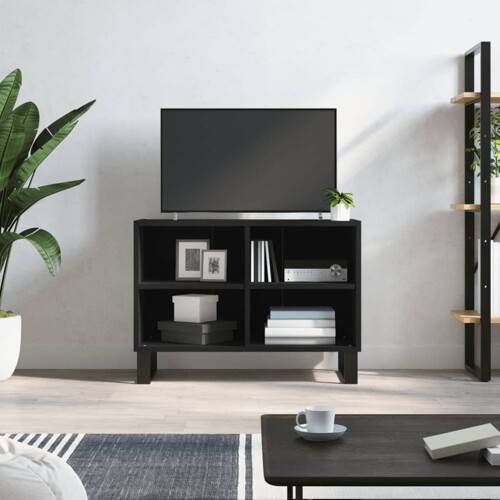 vidaXL TV ormarić crni 69,5 x 30 x 50 cm od konstruiranog drva