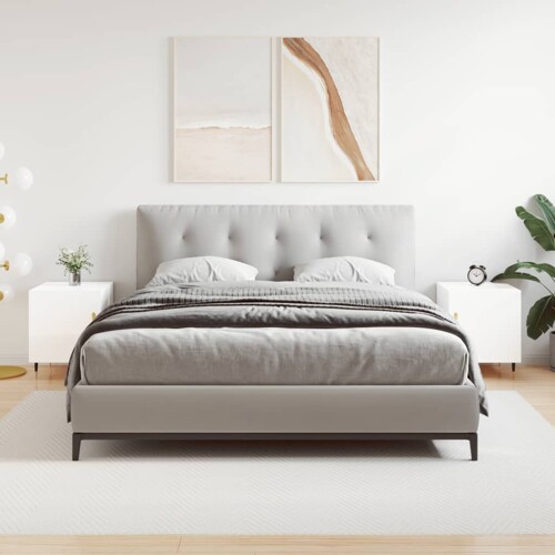 vidaXL Noćni ormarići 2 kom sjajni bijeli 40x40x50cm konstruirano drvo