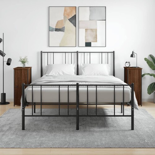 vidaXL Noćni ormarići 2 kom boja hrasta 32x42x80 cm konstruirano drvo