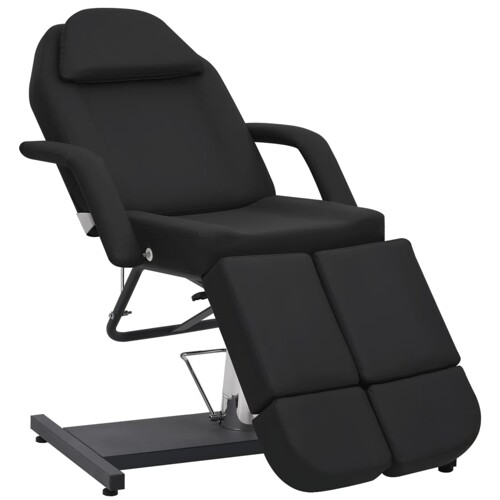 vidaXL Kozmetička stolica od umjetne kože crna 180 x 62 x 78 cm