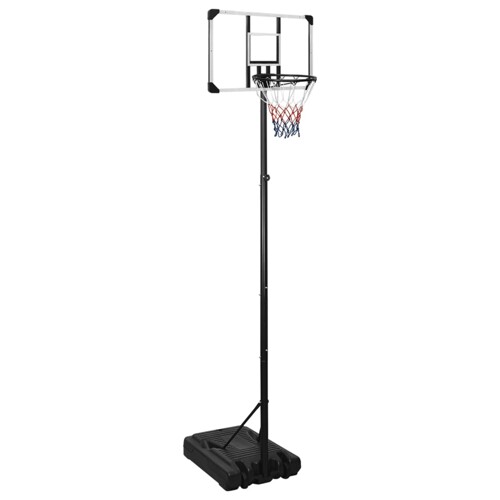 vidaXL Košarkaški stalak prozirni 280 - 350 cm polikarbonantni